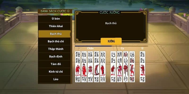 Thuật ngữ xuất hiện trong game Chắn